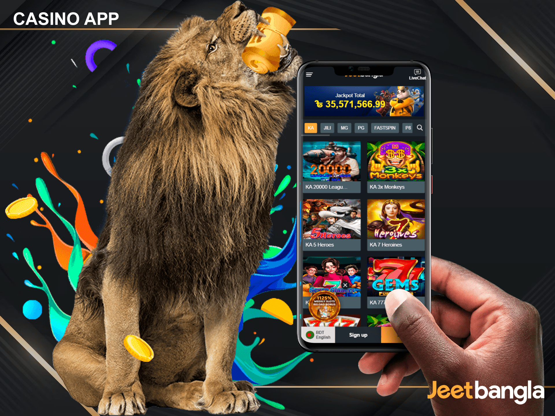 Play the best casino entertainment with JeetBagnla app