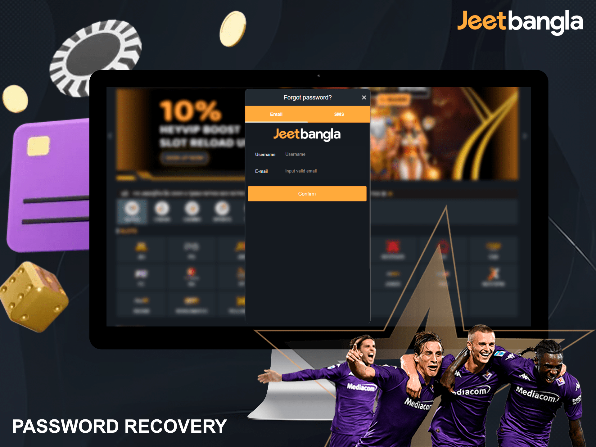 If you have problems with JeetBangla login, you can always recover your password