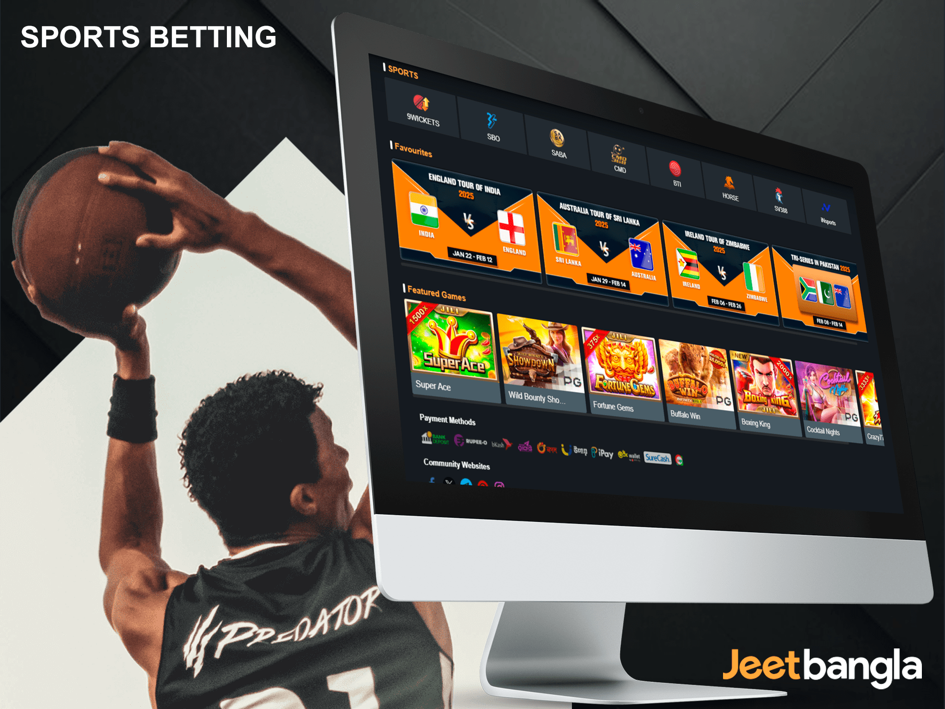 Betting on sports can be done quite easily if you register with Jeetbangla right now